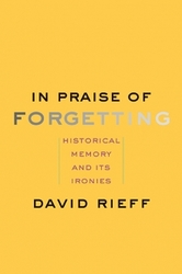Yellow background. All text in black, other than the word 'Forgetting', which is in silver