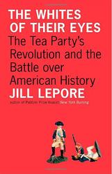 Tomato-red background. Title in bold white sans-serif, subtitle in black non-bold, author name in white bold. 'Author of Pulitzer Prize finalist _New York Burning_' in smaller print below. Two colonial figurines at the bottom of the cover. One is standing, looking sort of pensive and formal. The other is laying on his back, pointing his musket up towards the top of the book.